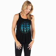 Flowy Racerback Tank Top - Eat Sleep Run Repeat