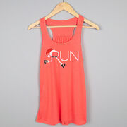 Flowy Racerback Tank Top - Let's Run For Christmas