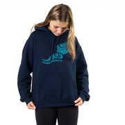 Cross Country Hooded Sweatshirt - Winged Foot Inspirational Words