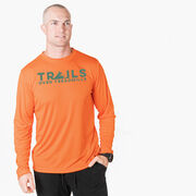 Men's Running Long Sleeve Performance Tee - Trails Over Treadmills