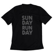 Women's Short Sleeve Tech Tee - Sunday Runday (Stacked)