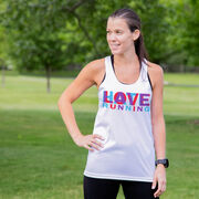 Women's Racerback Performance Tank Top - Love Hate Running