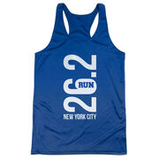 Women's Racerback Performance Tank Top - New York City 26.2 Vertical