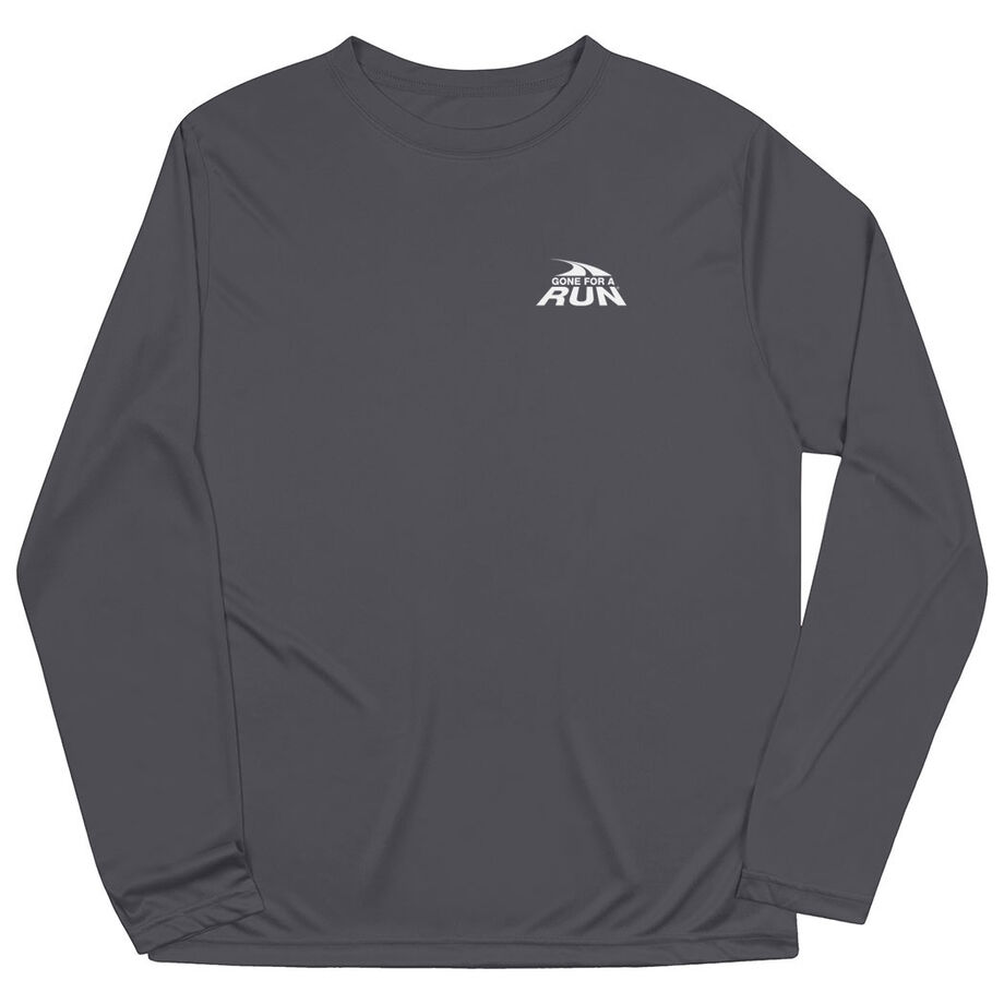 Men's Running Long Sleeve Performance Tee - Gone For a Run® Logo - Mini