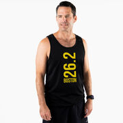 Men's Running Performance Tank Top - Boston 26.2 Vertical