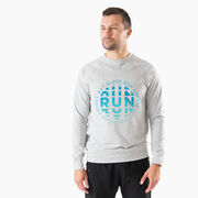 Running Raglan Crew Neck Sweatshirt - Eat Sleep Run Repeat