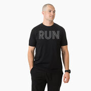 Running Short Sleeve T-Shirt - Run Lines