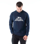 Running Raglan Crew Neck Pullover - Gone For a Run&reg; White Logo