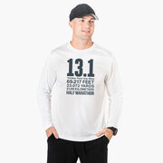 Men's Running Long Sleeve Performance Tee - 13.1 Math Miles