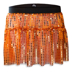 Running Costume Skirt - Orange Glitter Sequined