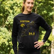 Running Raglan Crew Neck Pullover - Boston Route