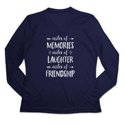 Women's Long Sleeve Tech Tee - Miles of Friendship Mantra