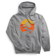 Statement Fleece Hoodie -  Run Trails Sunset