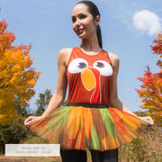 Runner's Printed Tutu - Turkey Feathers