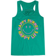 Flowy Racerback Tank Top - Happy Runner Happy Life