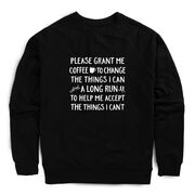 Running Raglan Crew Neck Pullover - Please Grant Me Coffee