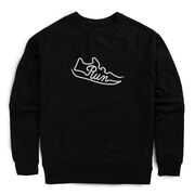 Running Raglan Crew Neck Pullover - Run Shoe