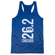 Women's Racerback Performance Tank Top - Chicago 26.2 Vertical