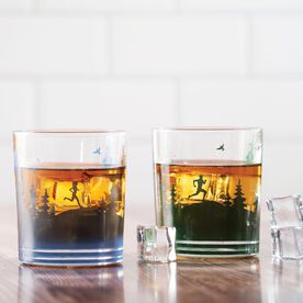 Running Rocks Glass - Happy Hour (His & Hers)