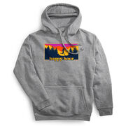 Statement Fleece Hoodie -  Happy Hour