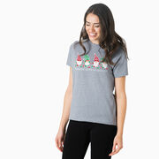 Running Short Sleeve T-Shirt - Runnin' With My Gnomies - Christmas