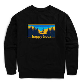 Running Raglan Crew Neck Pullover - Happy Hour Runner