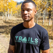 Running Short Sleeve T-Shirt - Trails Over Treadmills