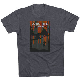 Running Short Sleeve T-Shirt - Outrun the Mothman