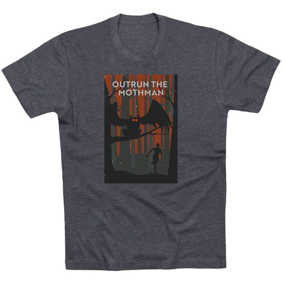 Running Short Sleeve T-Shirt - Outrun the Mothman