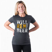 Women's Everyday Runners Tee - Will Run For Beer