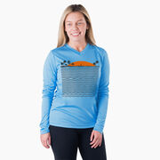 Women's Long Sleeve Tech Tee - Chasing Sunsets