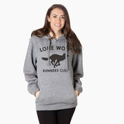 Statement Fleece Hoodie -  Run Club Lone Wolf