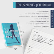 GoneForaRun Running Journal - She Believed She Could So She Did