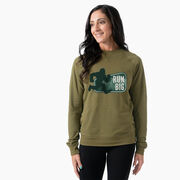 Running Raglan Crew Neck Sweatshirt - Run Big