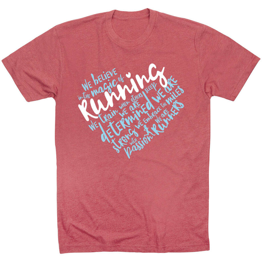Running Short Sleeve Tee - Live Love Run Heart