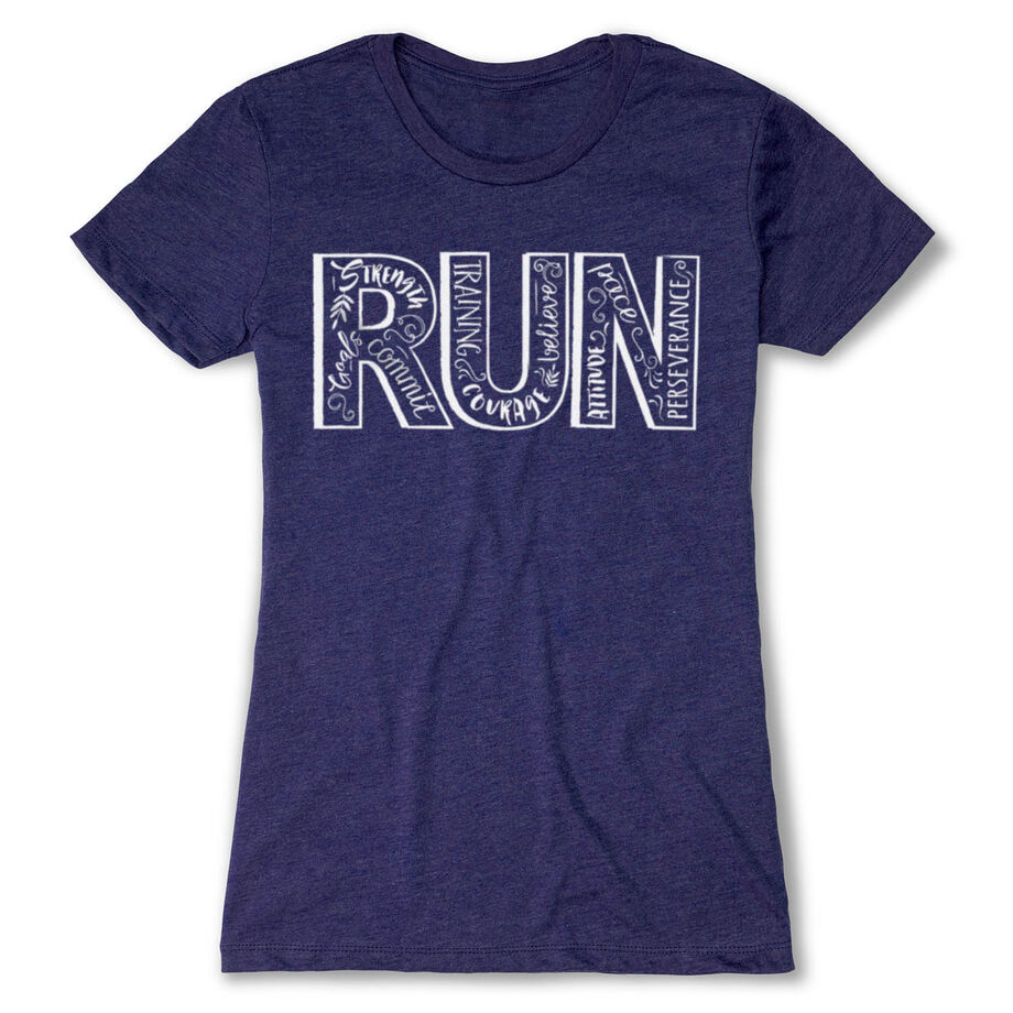 Womens Everyday Runners Tee Run With Inspiration