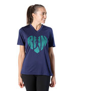 Women's Short Sleeve Tech Tee - Love The Run