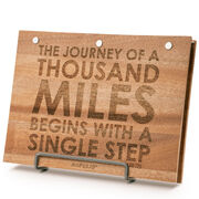 Premier Wood BibFOLIO® Race Bib Album - The Journey of A Thousand Miles
