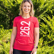Women's Everyday Runners Tee 26.2 Marathon Vertical
