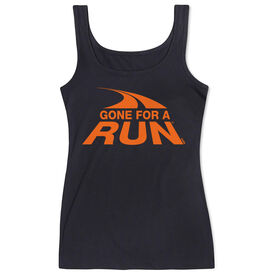 Running Women's Athletic Tank Top - Gone For a Run Logo