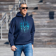 Statement Fleece Hoodie - Eat Sleep Run Repeat