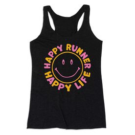 Women's Everyday Tank Top - Happy Runner Happy Life
