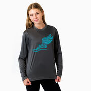 Cross Country Long Sleeve Performance Tee - Winged Foot Inspirational Words