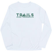 Men's Running Long Sleeve Performance Tee - Trails Over Treadmills