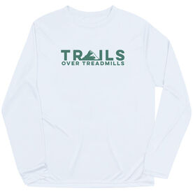 Men's Running Long Sleeve Performance Tee - Trails Over Treadmills