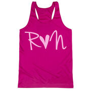 Women's Racerback Performance Tank Top - Run Heart