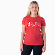 Women's Everyday Runners Tee - Let's Run For Christmas