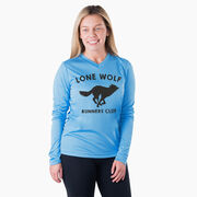 Women's Long Sleeve Tech Tee - Run Club Lone Wolf