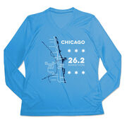 Women's Long Sleeve Tech Tee - Chicago Route