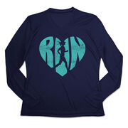 Women's Long Sleeve Tech Tee - Love The Run